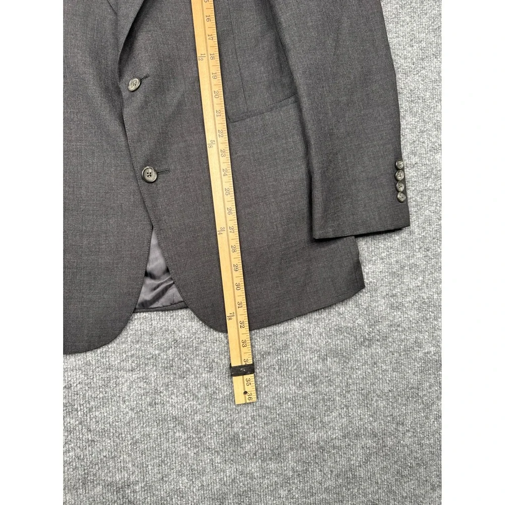 Nordstrom Blazer Men 42R Charcoal Grey Good Tailored Two Button Made in USA‎